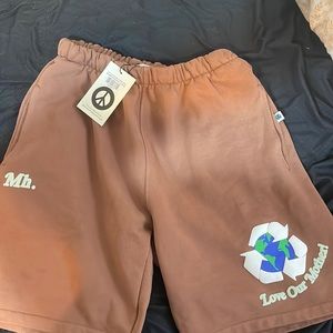 Rare madhappy brown earth day shorts